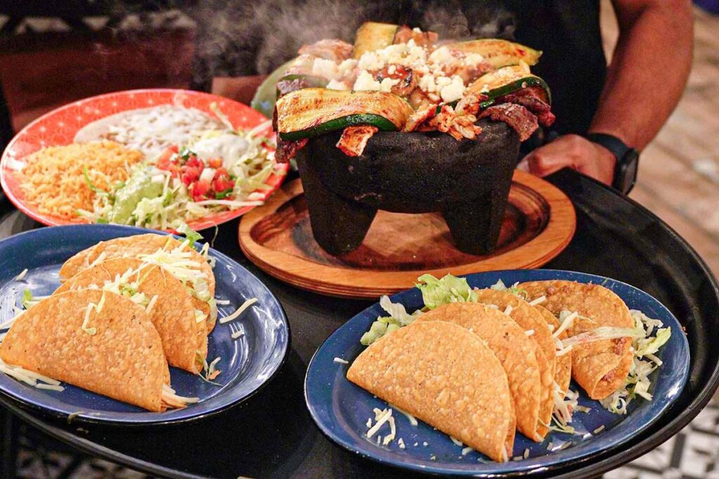 sizzling MOlcajetes to crispy tacos